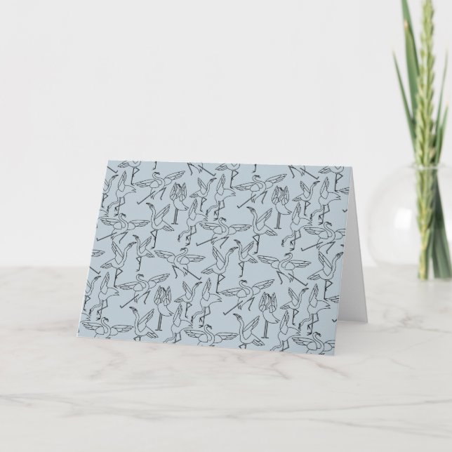 Yoga poses pattern | Yoga seamless pattern 5 Card (Front)