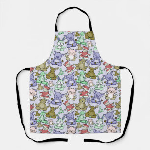 Yoga poses pattern   Yoga seamless pattern 60 Apron
