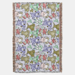 Yoga poses pattern   Yoga seamless pattern 60 Throw Blanket