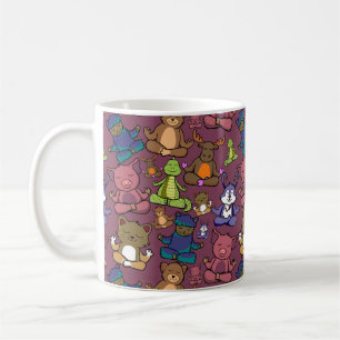 Yoga poses pattern   Yoga seamless pattern 64 Coffee Mug