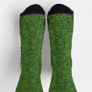 Yoga poses pattern Yoga seamless pattern 8 Canva Socks