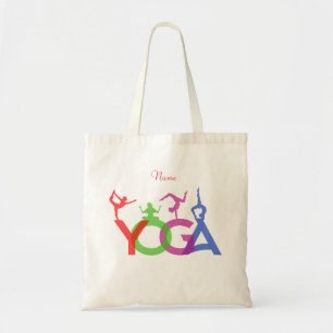 Yoga Poses Silhouettes Thunder_Cove   Tote Bag