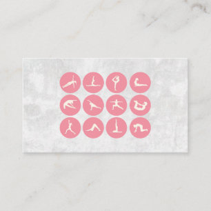 Yoga Poses Stretching Flexibility Business Card