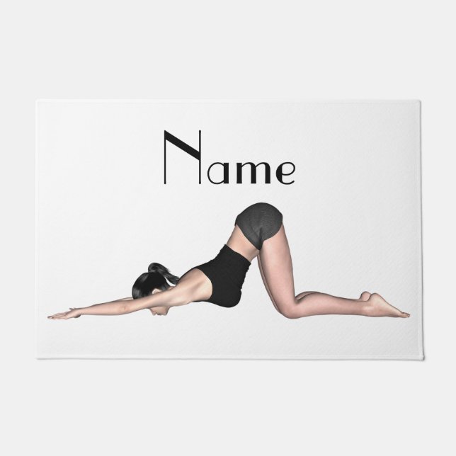 Yoga Poses Thunder_Cove Doormat (Front)
