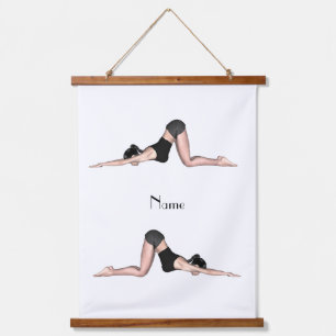 Yoga Poses Thunder_Cove Hanging Tapestry