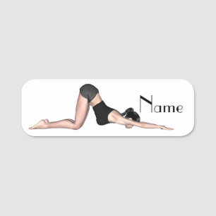 Yoga Poses Thunder_Cove Name Tag