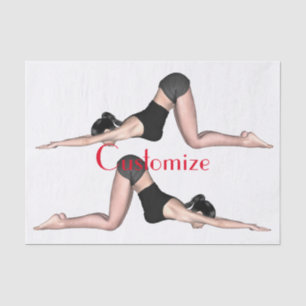 Yoga Poses Thunder_Cove Tissue Paper