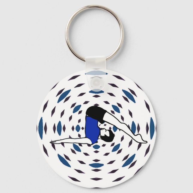 Yoga Poses - Yoga Key Cchains Key Ring (Front)