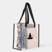Yoga Position Surrounded Stars Clear Stadium Bag