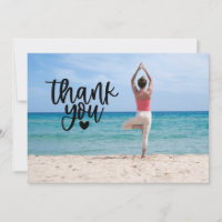 Yoga Position Thank You Card