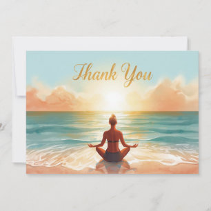 Yoga Position Thank You Card