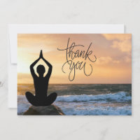 Yoga Position Thank You Card