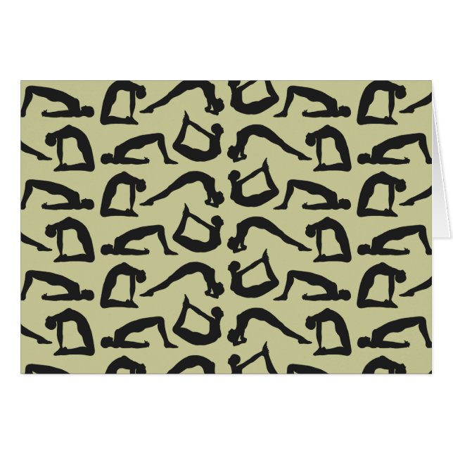 Yoga Positions Silhouettes (Front Horizontal)