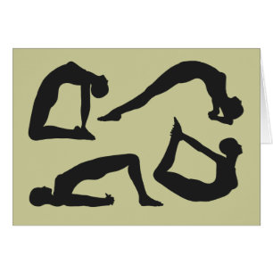 Yoga Positions Silhouettes