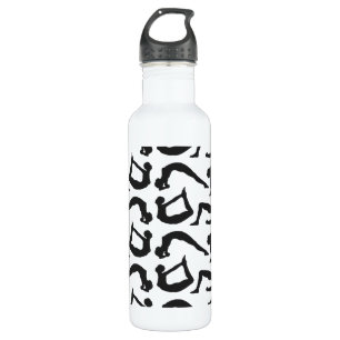 Yoga Positions Silhouettes 710 Ml Water Bottle