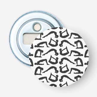 Yoga Positions Silhouettes Bottle Opener