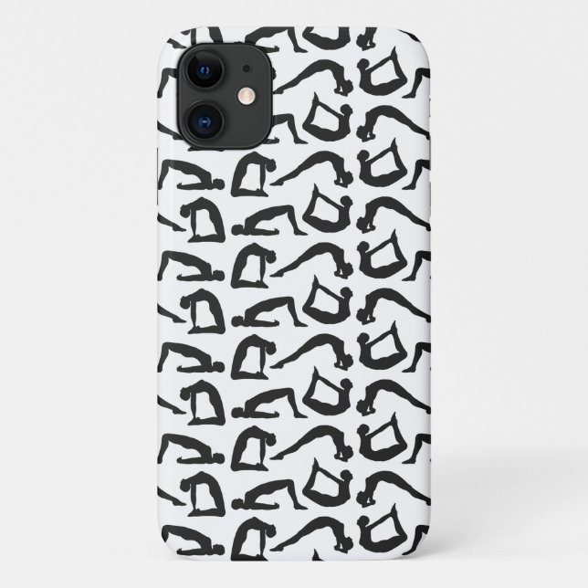 Yoga Positions Silhouettes Case-Mate iPhone Case (Back)