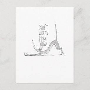 yoga postcard