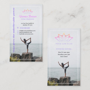 Yoga   Professional Teacher Business Card
