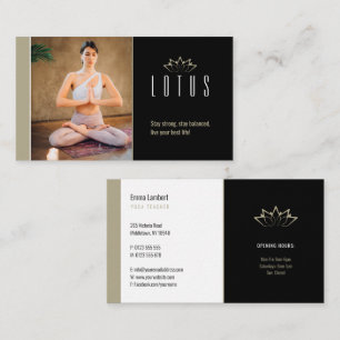 Yoga   Professional Teacher Business Card