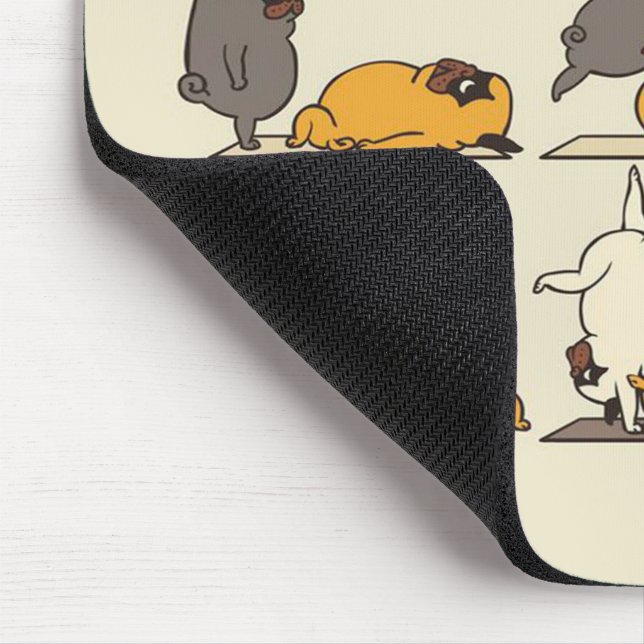 Yoga Pug Funny | Great Gift for Your Laptop Mouse  Pad (Corner)