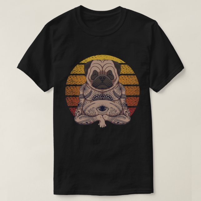 Yoga Pug T-Shirt (Design Front)