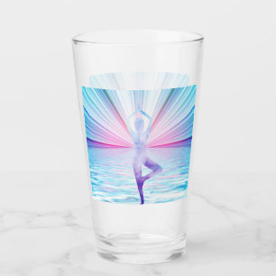 Yoga Rainbow Colour Chakra Tumbler Drinking Glass