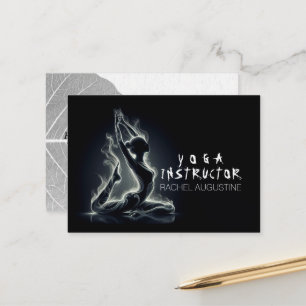 Yoga Reiki Instructor One-Legged King Pigeon Pose Appointment Card