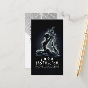 Yoga Reiki Instructor One-Legged King Pigeon Pose Appointment Card