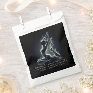 Yoga Reiki Instructor One-Legged King Pigeon Pose Favour Bags