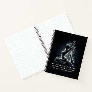 Yoga Reiki Instructor One-Legged King Pigeon Pose Notebook