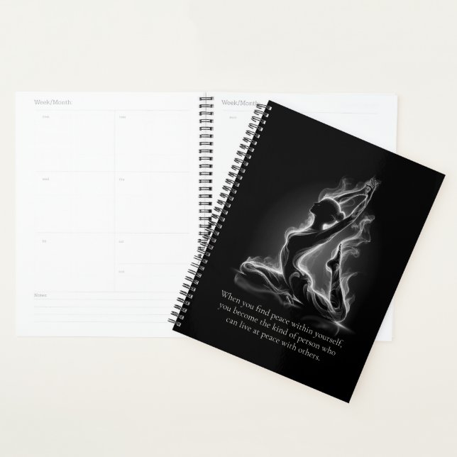 Yoga Reiki Instructor One-Legged King Pigeon Pose Planner (Display)