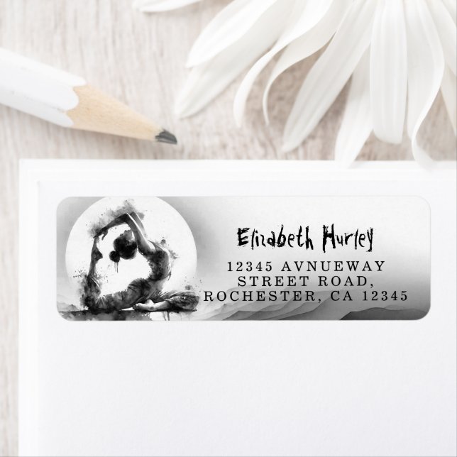 Yoga Reiki One-Legged King Pigeon Pose Watercolor (Insitu)