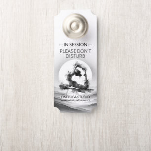 Yoga Reiki One-Legged King Pigeon Pose Watercolor Door Hanger