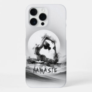 Yoga Reiki One-Legged King Pigeon Pose Watercolor iPhone 16 Pro Max Case