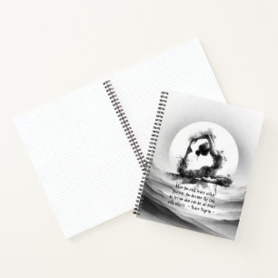 Yoga Reiki One-Legged King Pigeon Pose Watercolor Notebook