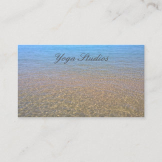Yoga Reiki Spiritual Healing Water Studio Business Card