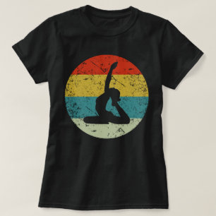 yoga retro vintage  silhouette 70s T-Shirt