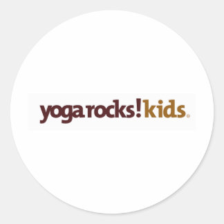 Yoga Rocks! Apparel Classic Round Sticker