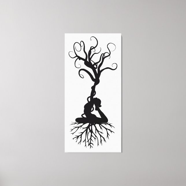 Yoga Roots Canvas Print (Front)