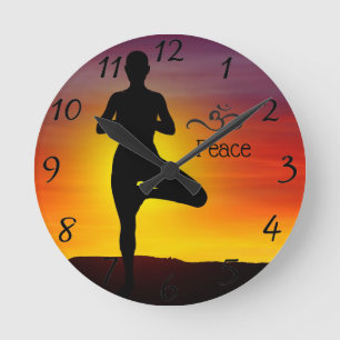 Yoga Round Clock