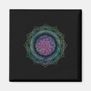 Yoga Sacred Geometry Boho Art Spiritual Flow Yogi Magnet