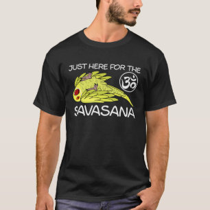 Yoga Savasana Parrot Yellow Indian Ringneck T-Shirt