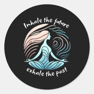 Yoga Sayings 1 Classic Round Sticker