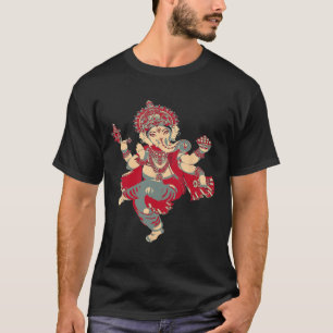 Yoga Shirts Spiritual Hindu God Ganesha Meditation