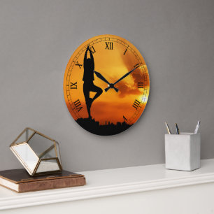 Yoga Silhouette - Custom Clock