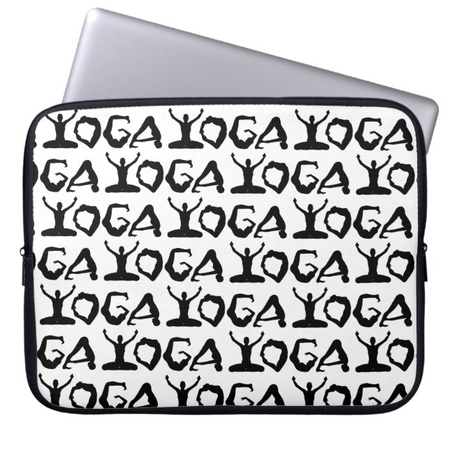 Yoga Silhouettes Laptop Sleeve (Front)