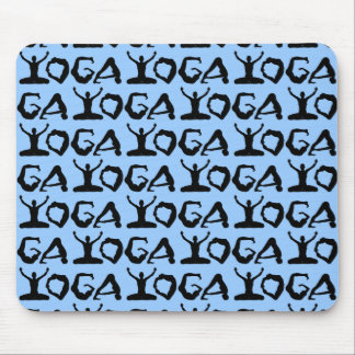 Yoga Silhouettes Mouse Pad