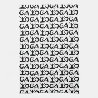 Yoga Silhouettes Tea Towel