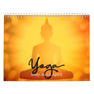 Yoga Silhouettes Wall Calendar